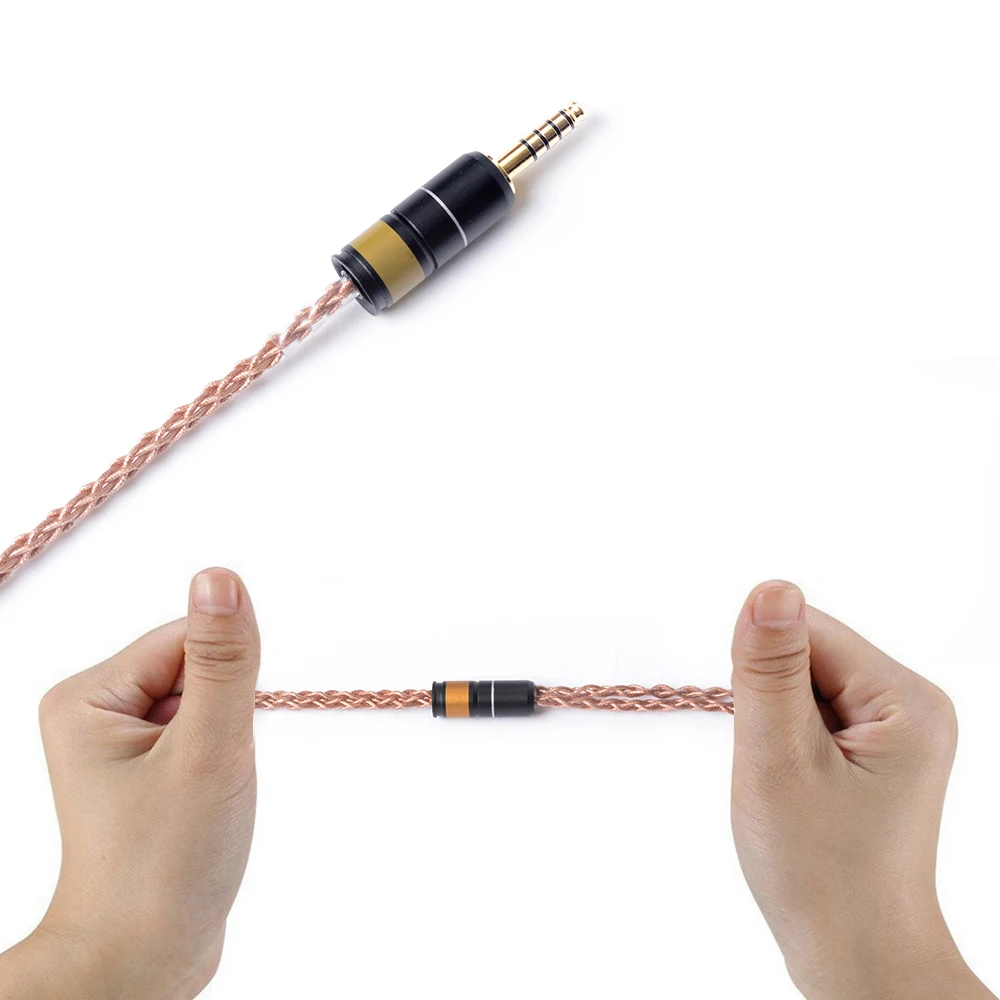 OKCSC разъем MMCX обновление кабеля наушников Замена шнура для DIY наушников SHURE SE215 SE315 SE425 SE535 SE846 UE900S