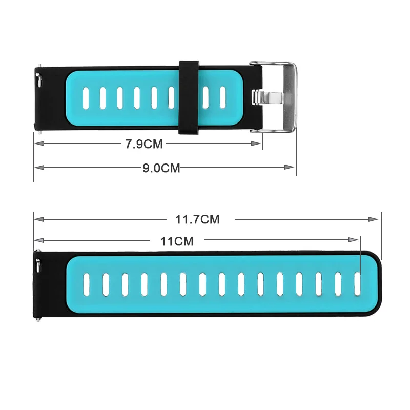 Silicone Watchband For Amazfit pace For Samsung Gear S3 For EX18 G01 G02 GV68 Smart Watch Straps Universal 22mm Band Accessories