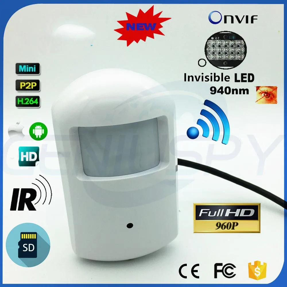 1.3MP ip камера безопасности Wi Fi беспроводная мини Сетевая наблюдения Wifi 940nm ИК CCTV SD