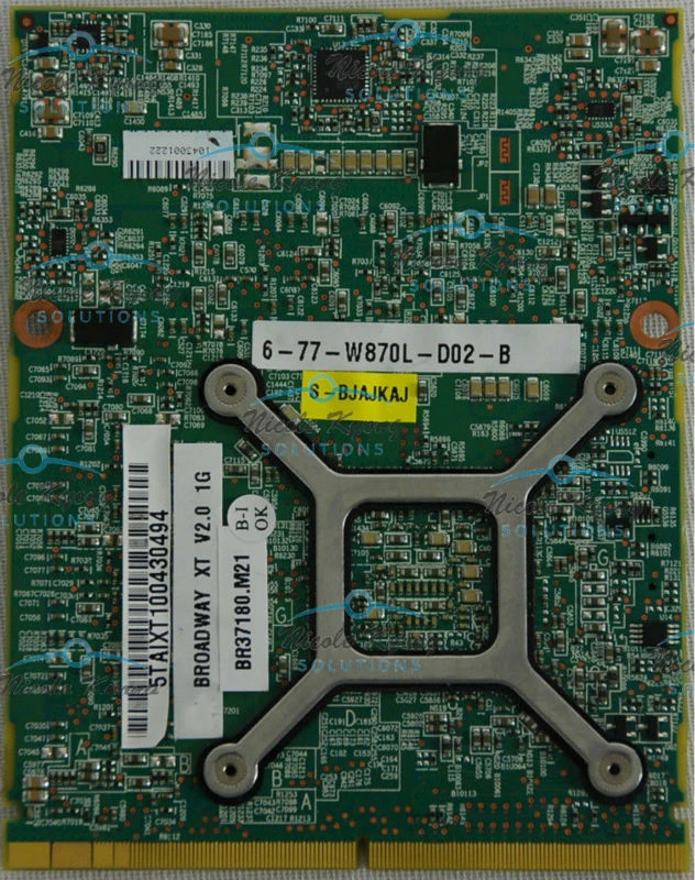 Карта без кронштейна HD5870 HD 5870M 1 ГБ DDR5 216 0769008 VGA для Clevo W860CU W880CU W870CU GX60 X7200 D900F W870L