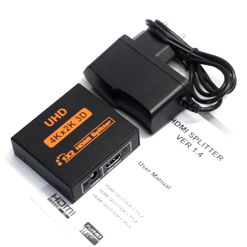 AIXXCO HDCP 4K HDMI сплиттер Full HD 1080p видео коммутатор 1X2 1X4 двойной дисплей для HDTV DVD PS3