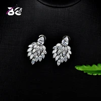 be 8 brand fashion design aaa cubic zirconia stones water drop design shinning unique drop earrings for women gift e710
