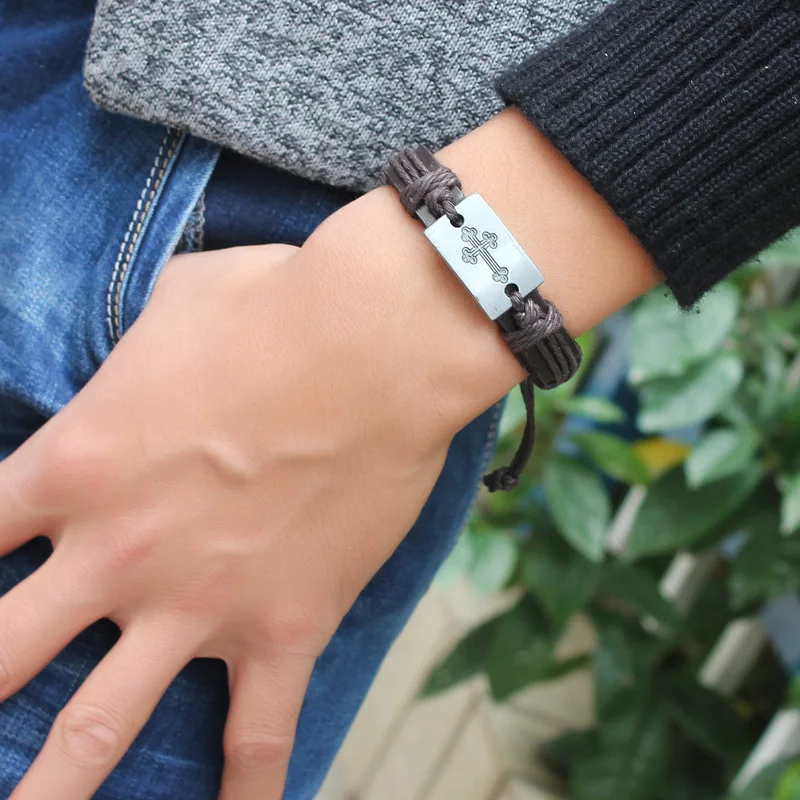 Горячие Продажи Писания Писание Крест Браслет Сплава Ювелирные Изделия Из