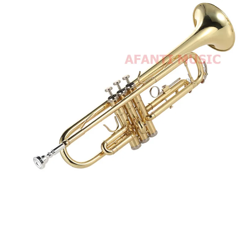 

Afanti Music Bb tone / Yellow Brass / Gold Lacquer Trumpet (ATP-130)