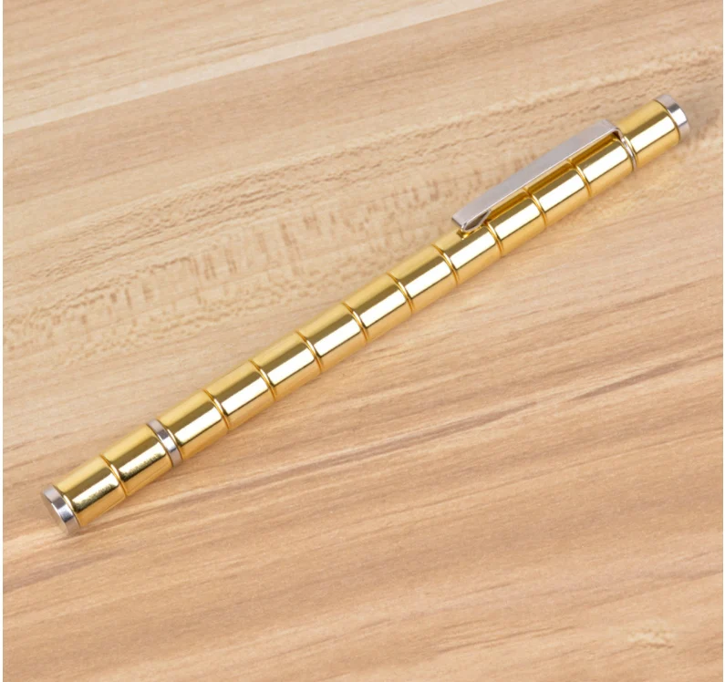 Металлическая волшебная ручка для Fidgeter DIY, модульная магнитная ручка с чернилами, инструмент для кубиков, игрушка, полярная ручка, колесо для снятия стресса, стилус для Ipad
