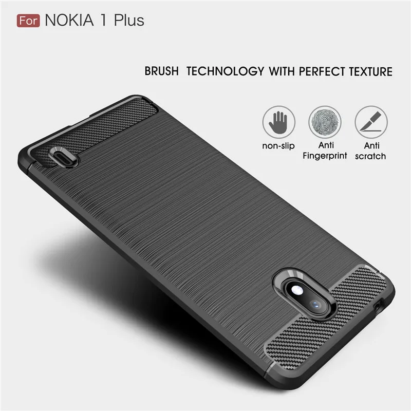 Мягкие силиконовые ТПУ чехлы для Nokia 1 Plus Чехол протектор противоударный чехол