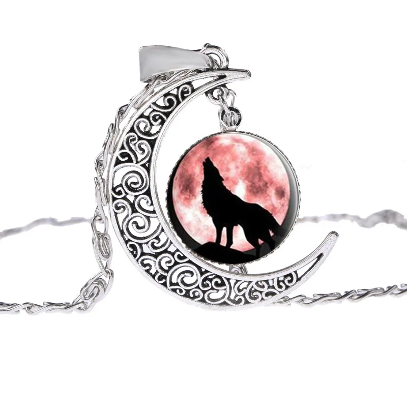 Style 4 SIAN Винтаж Волк и полная луна цепи ожерелье Wicca животных сила скандинавских амулет викинга кулон ожерелье мужские ювелирные изделия Северный талисман - Окраска металла: Style 4