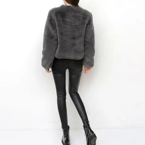 Пушистые женские пальто 2019 зимние пушистые ретро из искусственного меха