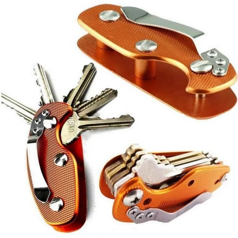 Алюминий сплав Key Holder Открытый EDC ключница для ключей карман Шестерни