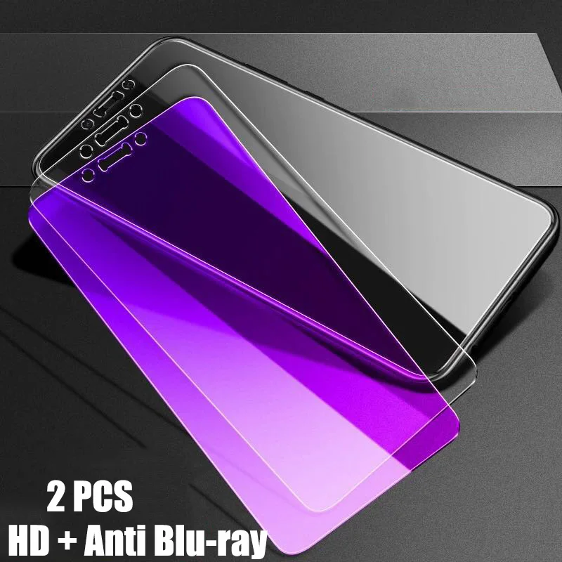 2 шт закаленное стекло для huawei nova 3 nova 3i защита экрана взрывозащищенное Закаленное стекло для huawei nova 3i 3 стеклянная пленка - Цвет: HD and Anti Blu 2PCS