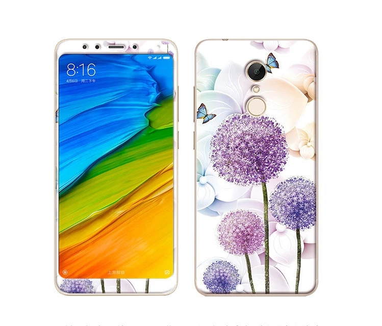 Чехол для экрана для Xiaomi Redmi 4x Note4 A1 Mi6 Note3 Передняя пластина из закаленного стекла и Вернуться ТПУ цветной Чехол-обложка с рисунком