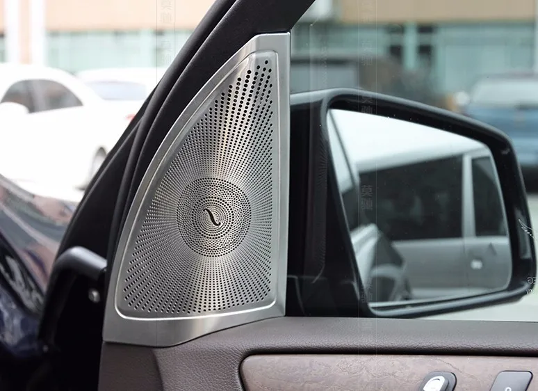 

For Mercedes Benz ML W166 GLE Coupe C292 GL X166 GLS Car Styling Car Door Speakers Cover CarAudio Stereo Protection Sticker Trim