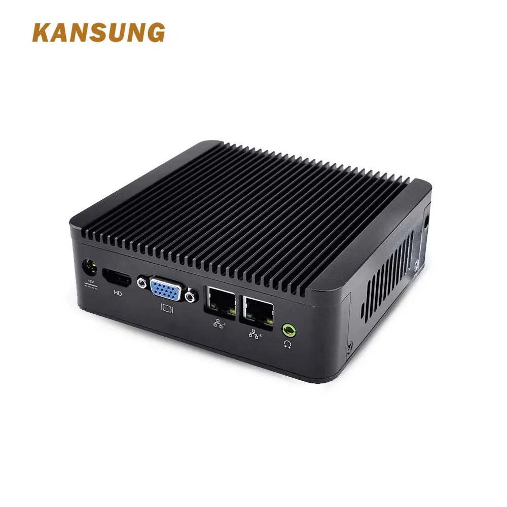 KANSUNG двойной гигабитный Intel Celeron 1007U двухъядерный мини ПК Поддержка Windows 10 Windows XP Linux Bareone настольный компьютер