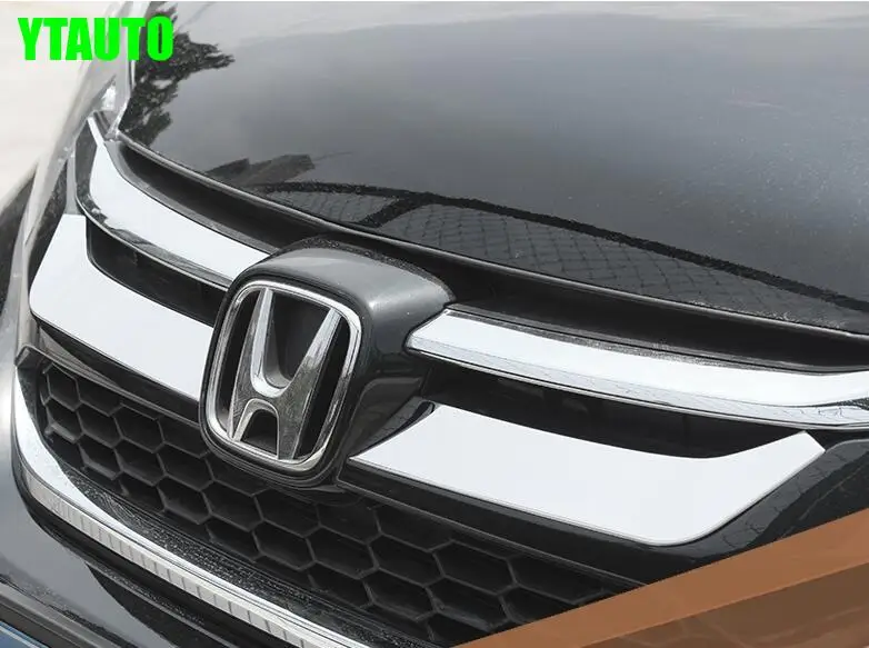 Передняя решетка Планки для HONDA CRV 2015 нержавеющая сталь 2 шт./компл. авто внешние