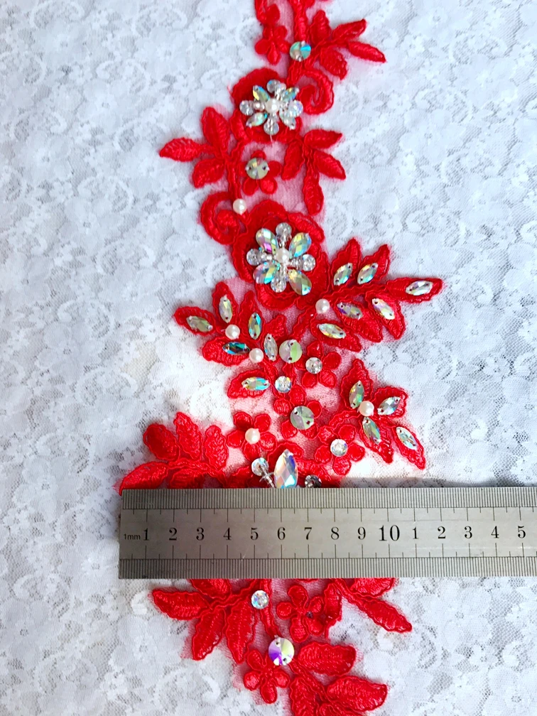 Пришивные блестящие нашивки размером 34*12 см|sew on applique patches|lace sewing appliquelace |