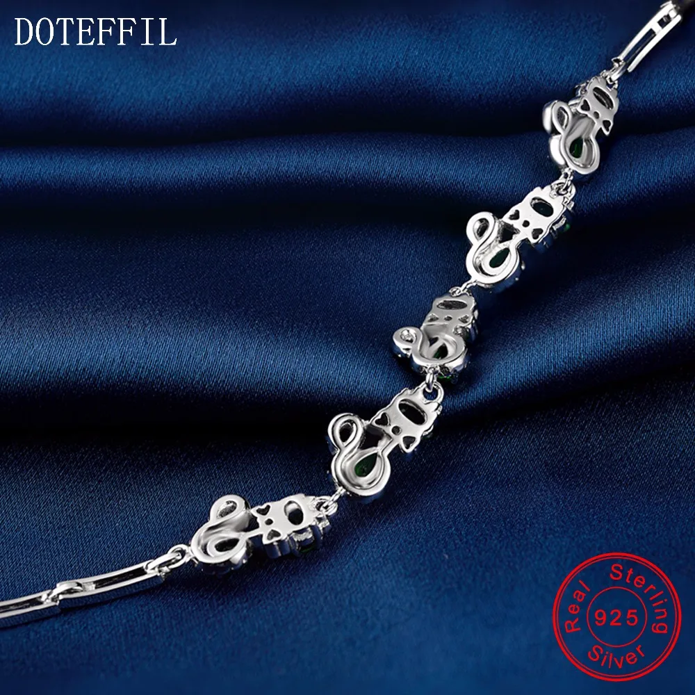 Женский браслет с подвеской из стерлингового серебра 925 пробы высокое качество AAA