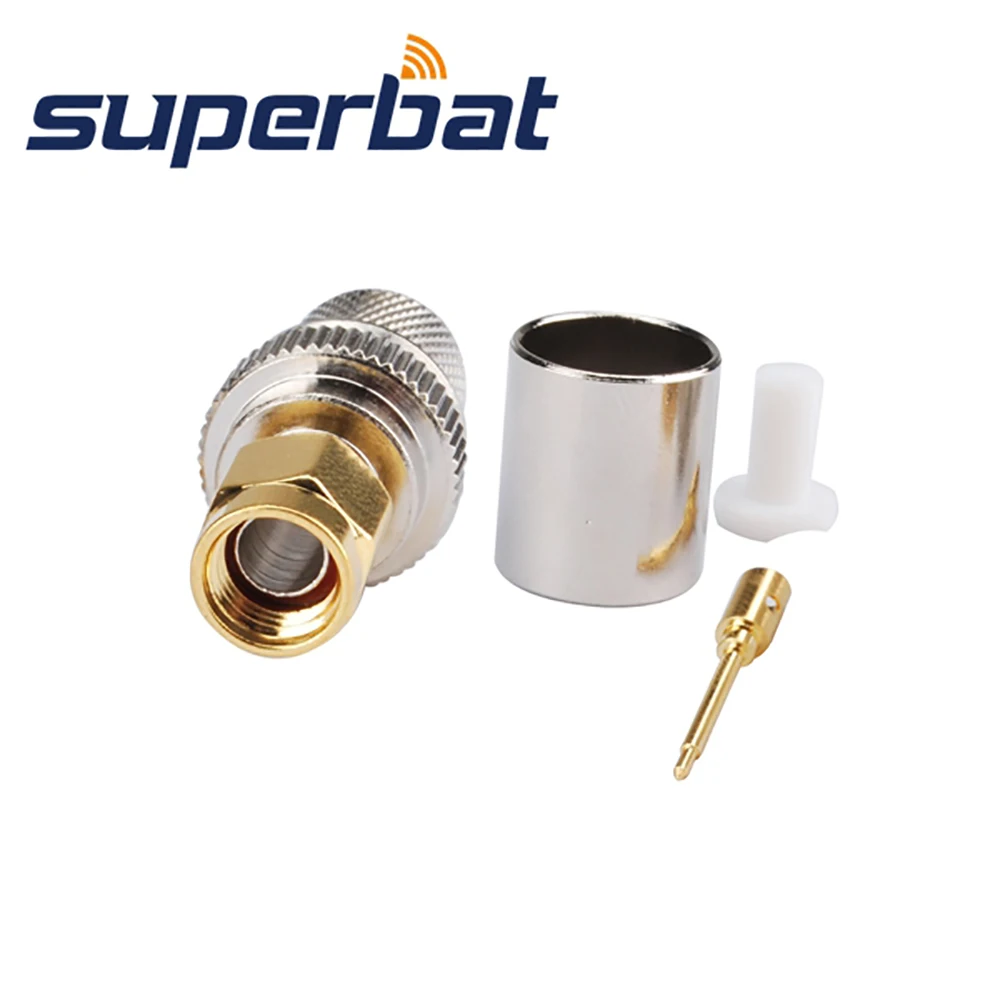 Superbat SMA разъем ПК/LAN обжим для коаксиального кабеля RG8 RG213 LMR400 10 шт.|connector sma male|male quick