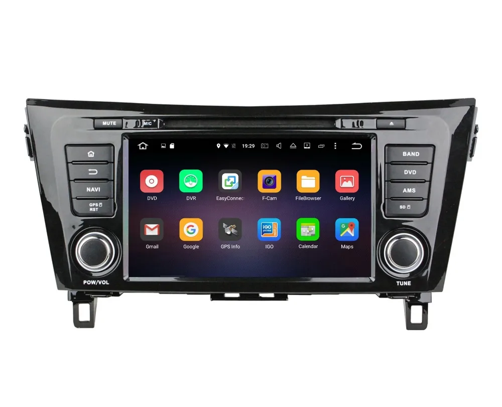 Восьмиядерный 8 &quotAndroid6.0 ram 2G 2DIN автомобильный Радио dvd плеер для Nissan QashQai X Trail 2014 с