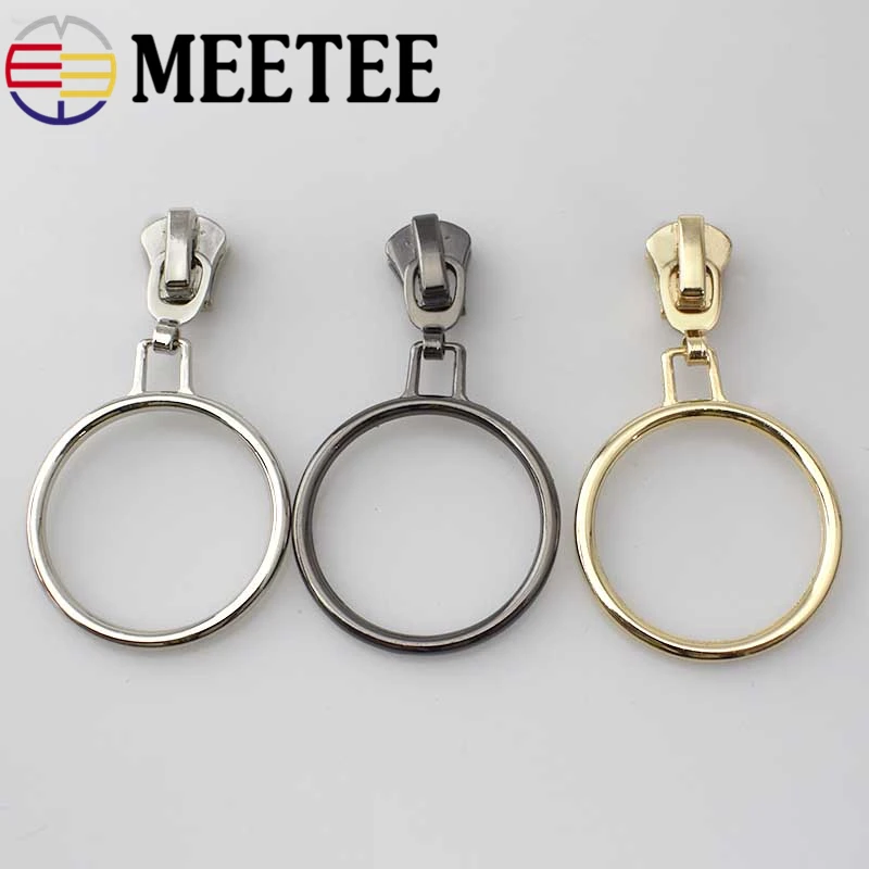 10 шт Meetee 5 # металлический бегунок уплотнительное кольцо молния съемник ремонт