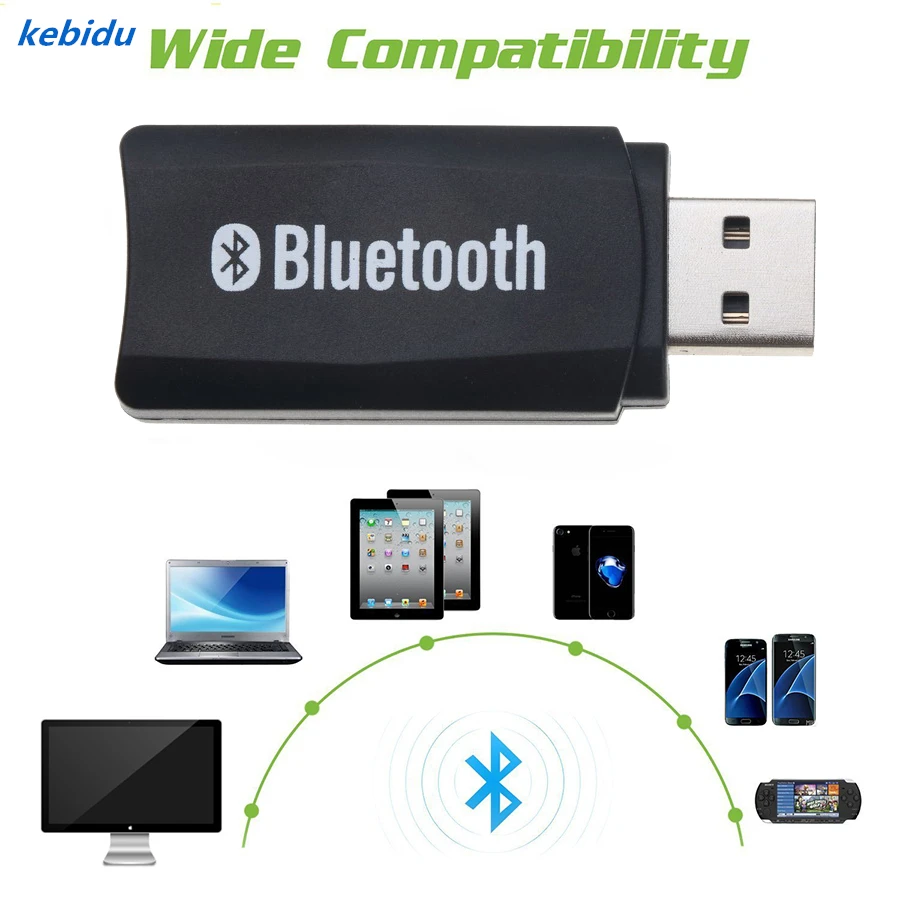 Kebidu беспроводной USB Bluetooth музыкальный аудио стерео приемник адаптер
