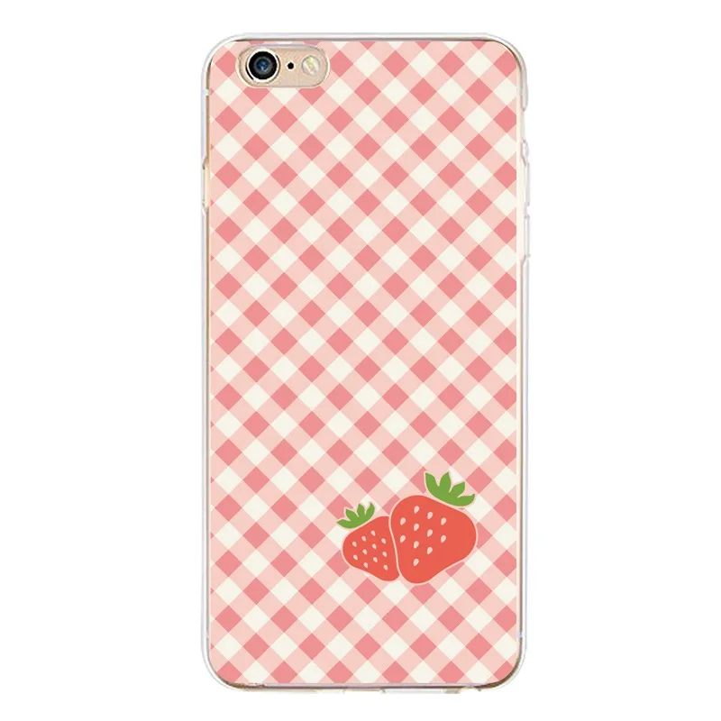 Strip Soft Clear TPU Phone Case For iPhone 4/4s 5 5s 6 6plus 7 8plus x Leopard Bear Printed Cute Cover Free Shipping | Мобильные