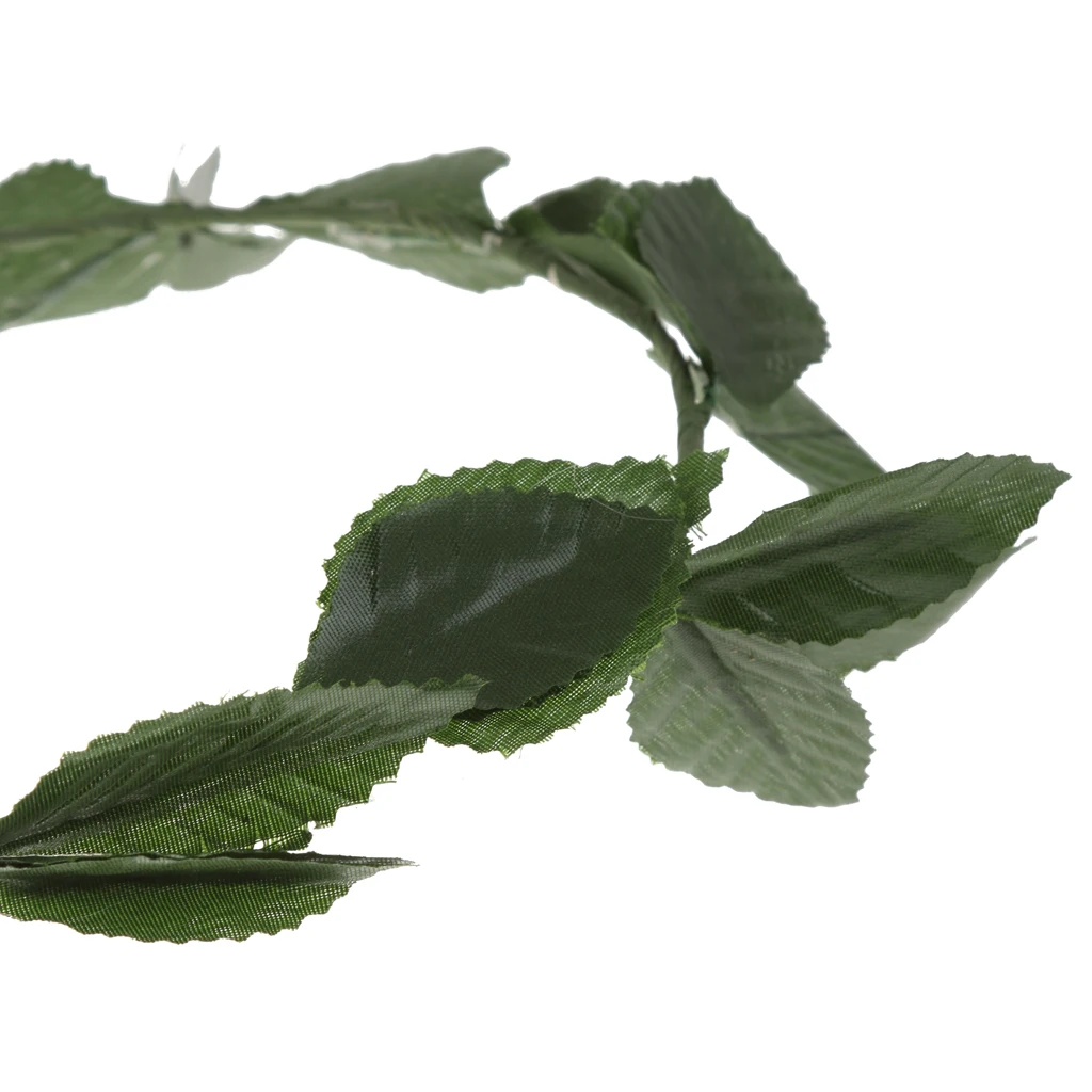 Гирлянда с зелеными листочками и короной Римский греческий венок богини Лорел