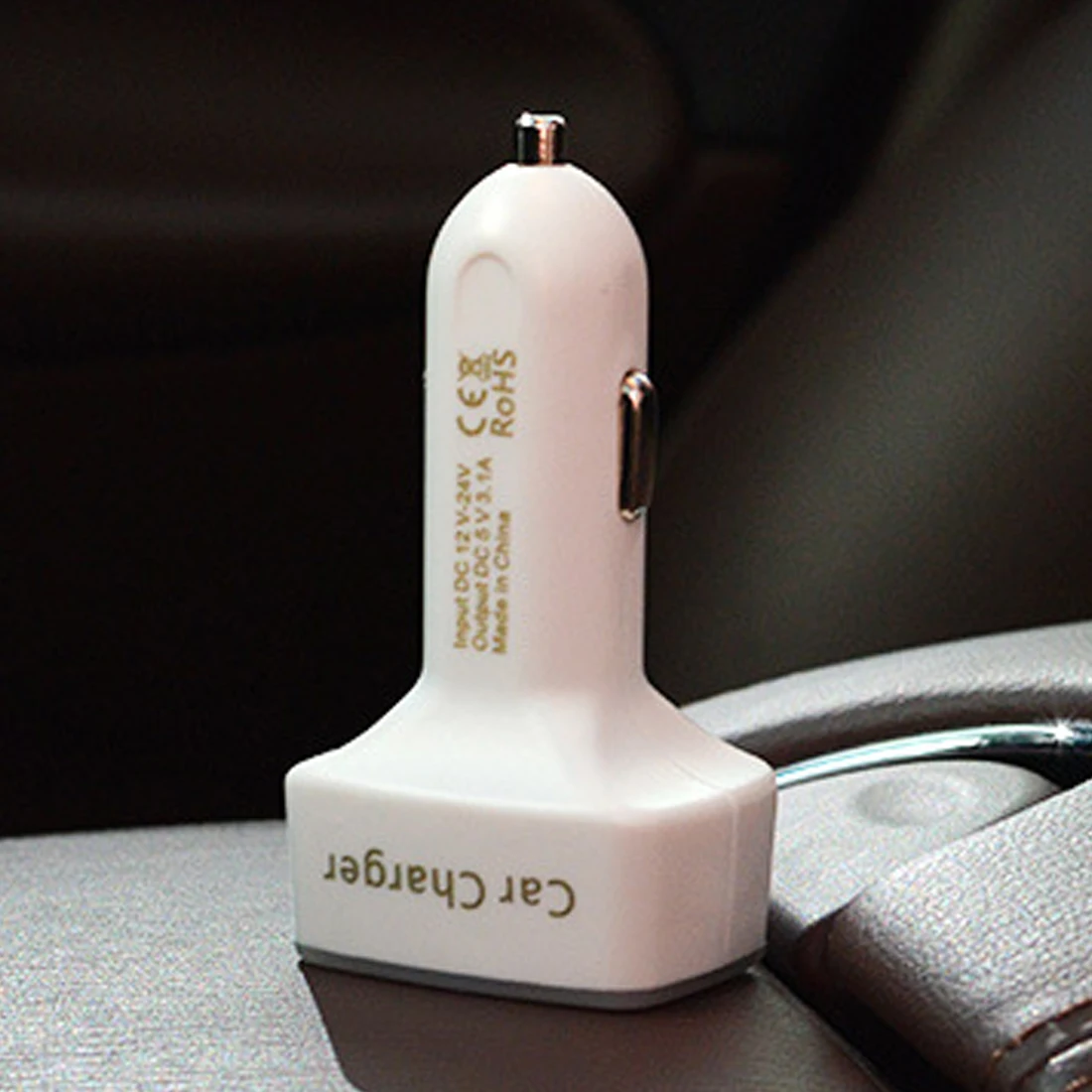 Горячая Распродажа, двойное USB Автомобильное зарядное устройство, вольтметр, вольт, ток, измерители температуры, цифровой монитор, дисплей, портативный автомобильный тестер напряжения, 4 в