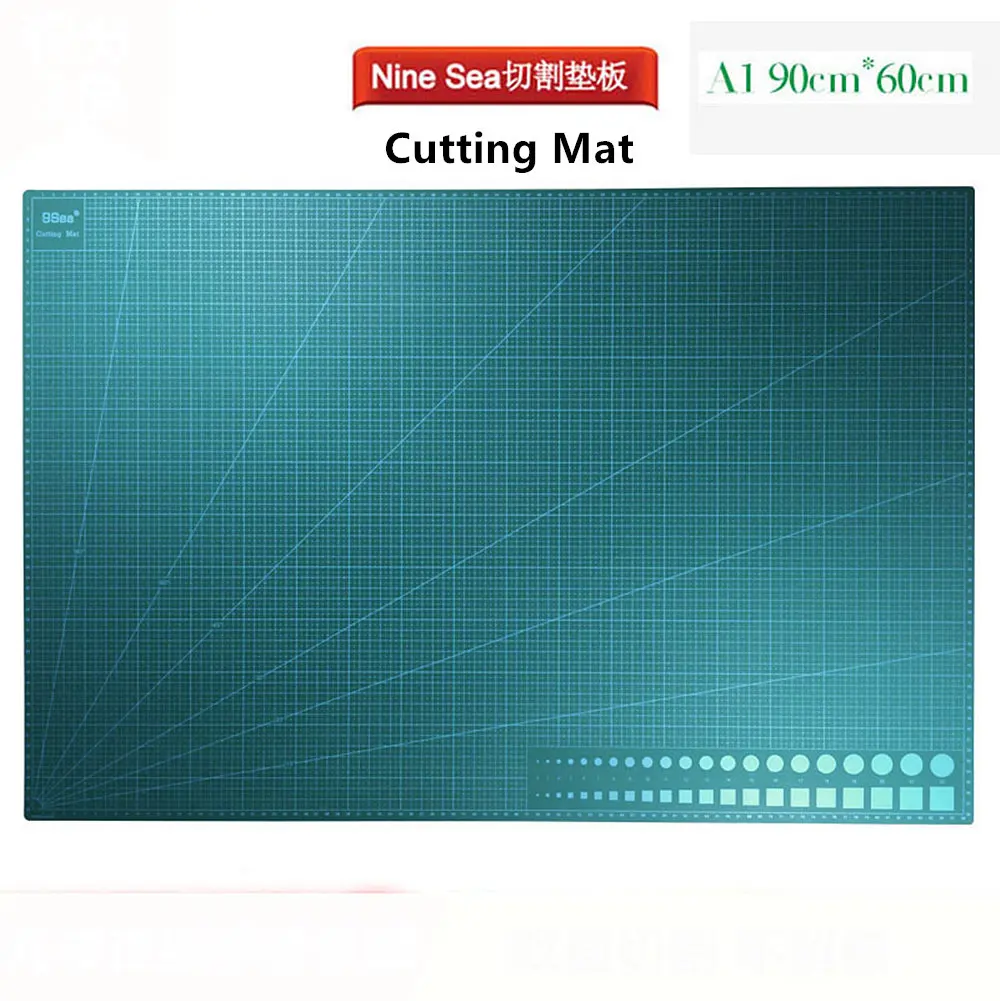 

Nine 9 Sea model tool Double-sided scale Carving Cutting Mat A1 90*60cm*