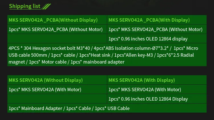 3d принтер Закрытая петля шаговый двигатель NEMA17 MKS SERVO42 разработан Makerbase, который предотвращает потерю шагов