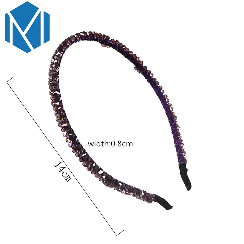 M MISM 2020 корейский элегантный тонкий обруч для волос со стразами женщин и девочек