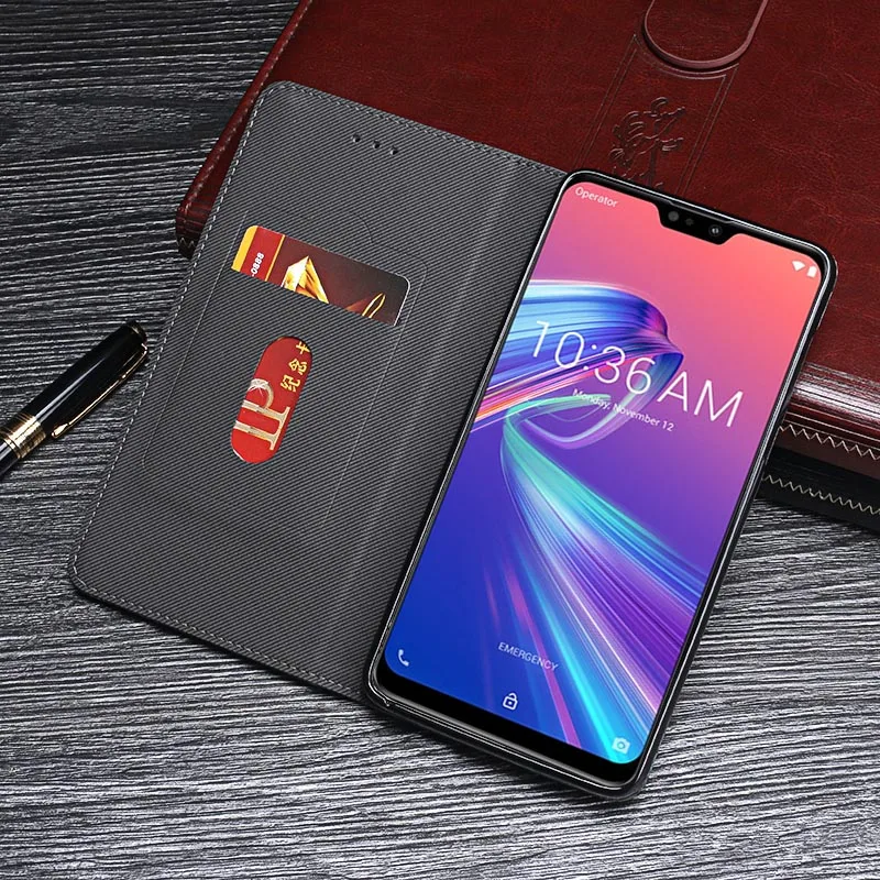 Чехол для телефона Asus ZB631KL чехол кожаный с откидной крышкой Coque роскошный