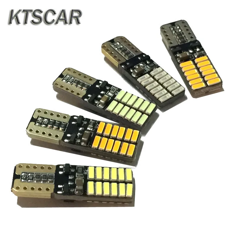 Светодиодные лампы KTSCAR 20X 12V Canbus T10 с 4014SMD 24 светодиодами внутренняя подсветка 194 168