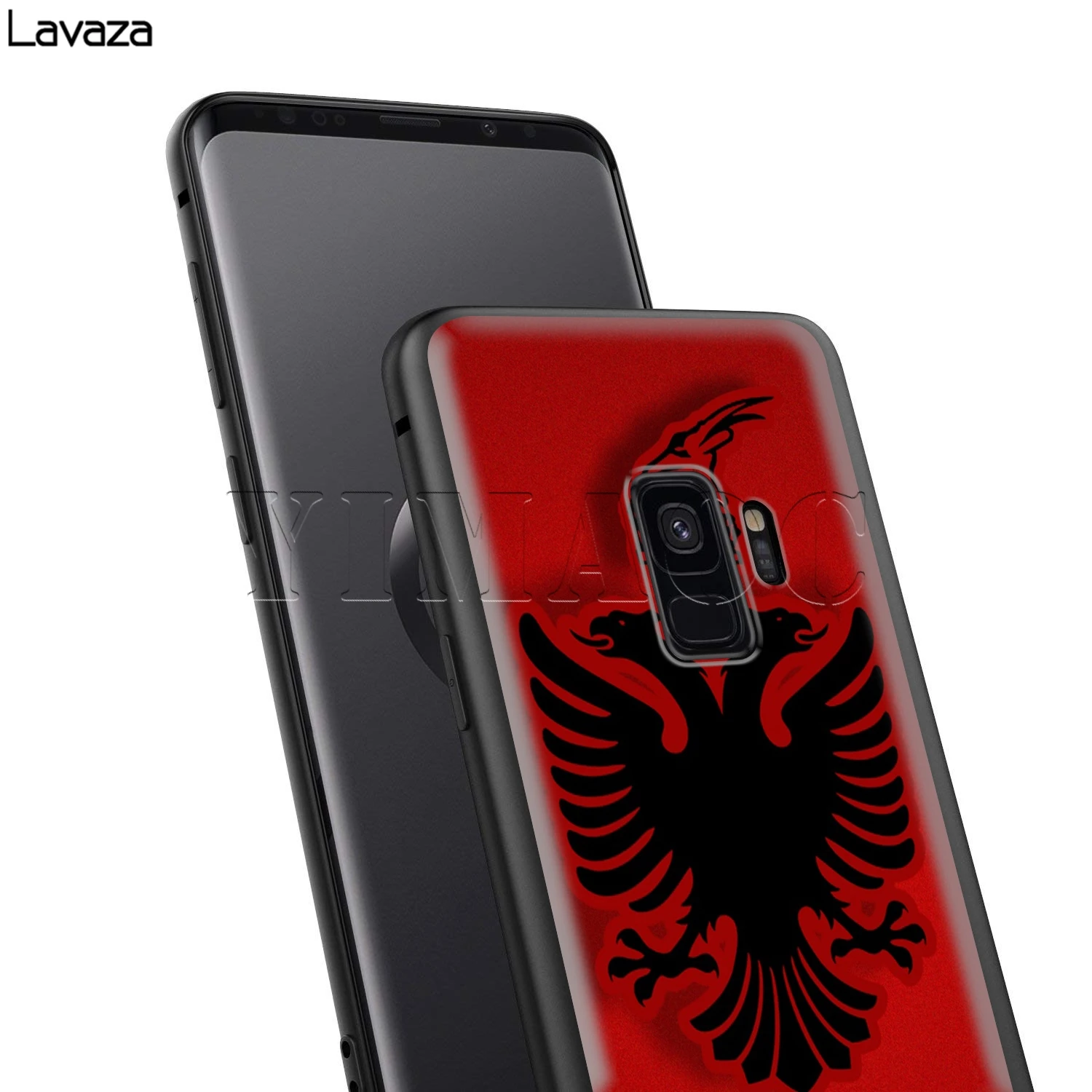 Lavaza с албанским флагом чехол для Samsung Галактики S6 S7 край J6 S8 S9 S10 плюс A3 A5 A6 A7 A8 A9 Note 8