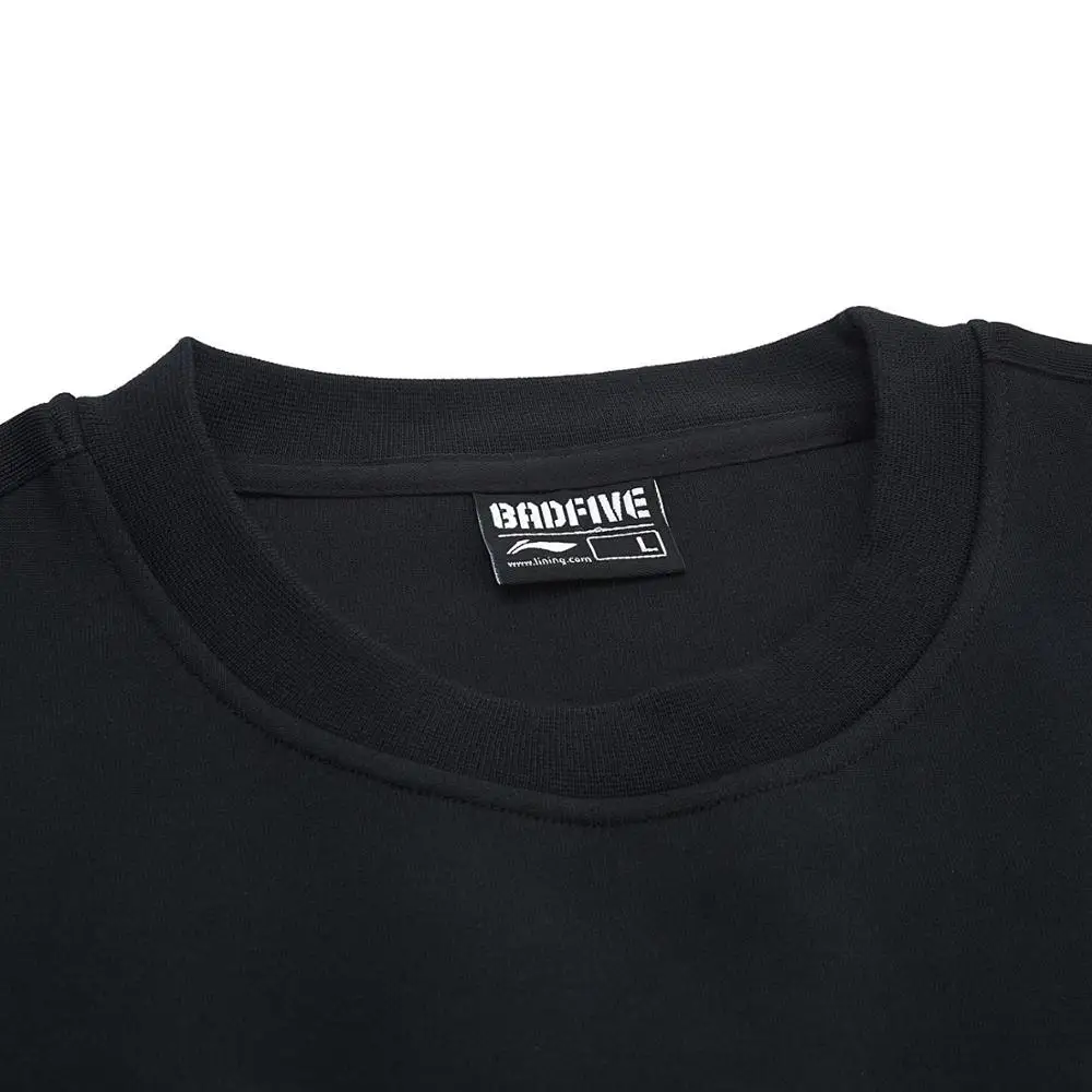 Li-Ning мужской свитер серии BAD FIVE для баскетбола 66% хлопок 34% полиэстер удобная