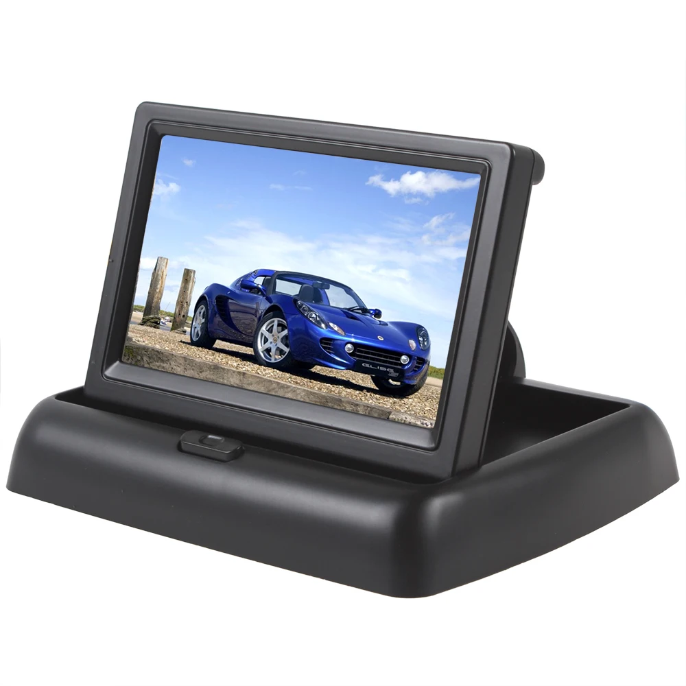 BYNCG WG37 камера заднего вида парковочная 2ch видео 4," Складная Tft Lcd цветная камера зеркало заднего вида автомобильный монитор