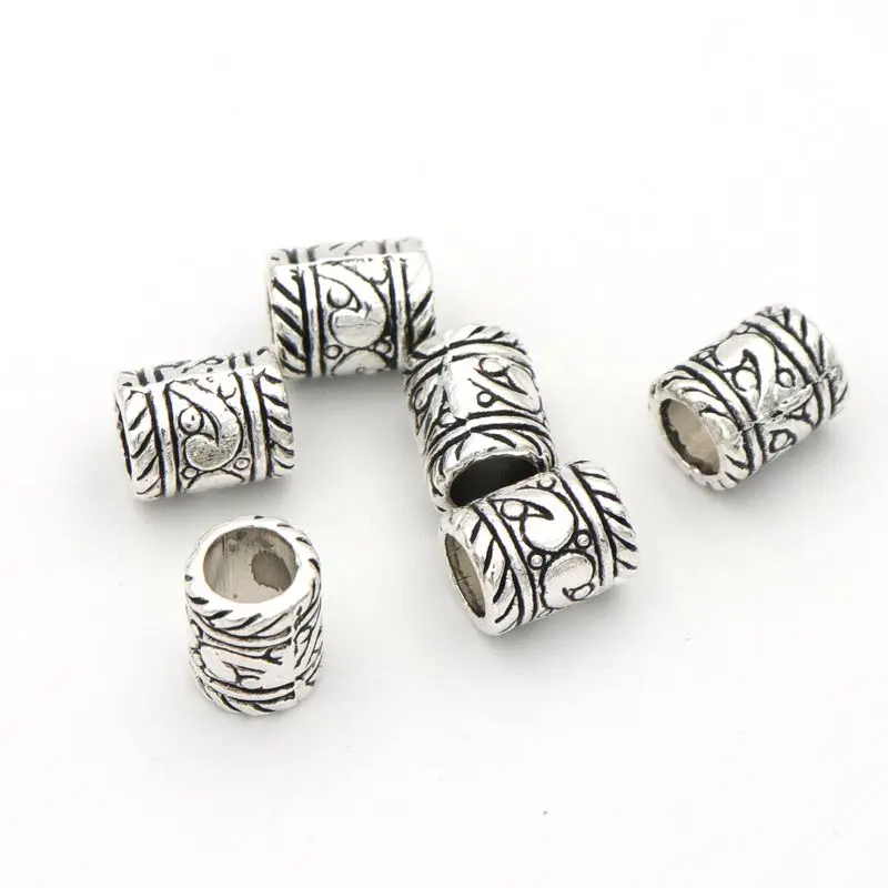 20pc Big Hole European Loose Spacer Metal Beads For Needlework Jewelry Making Diy Necklace Bracelet Accessories Wholesale | Украшения и