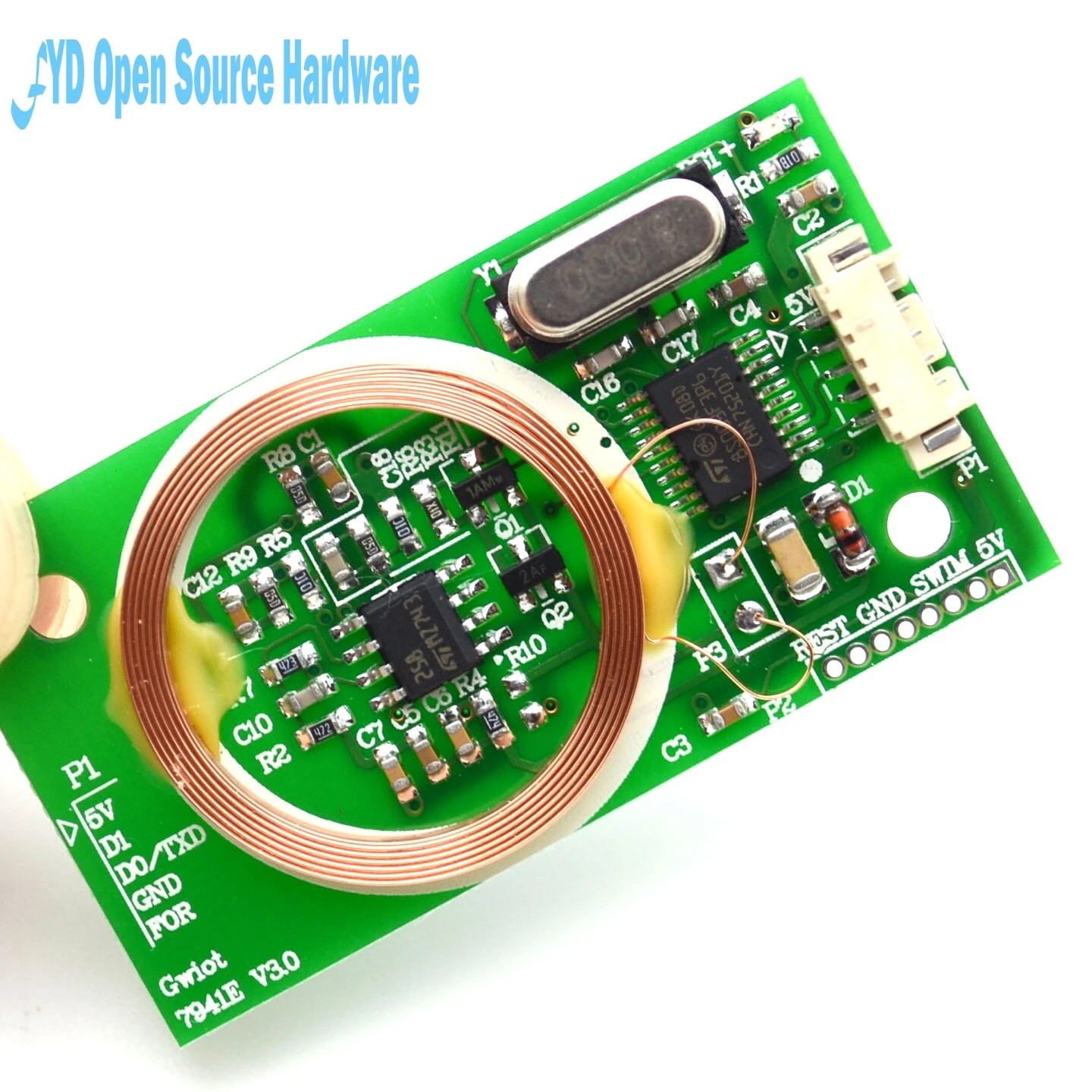RFID считыватель UART беспроводной 3 контакта 125 кГц 8 см 5 в постоянного