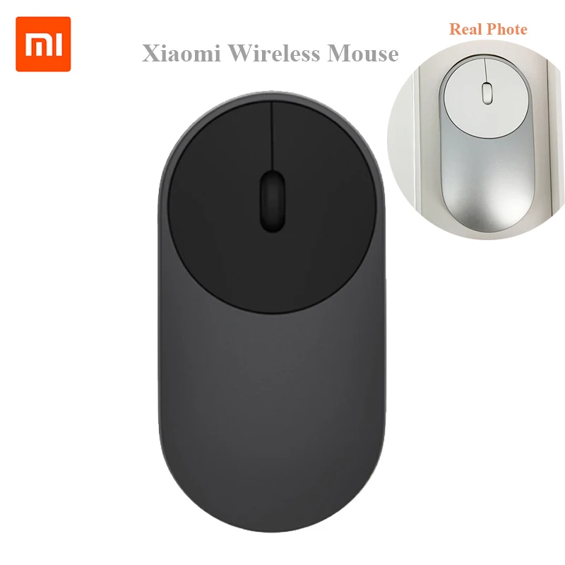 Оригинальный Xiaomi mi беспроводной мышь Портативный Игровые мыши Alu Ми ниум Сплав ABS