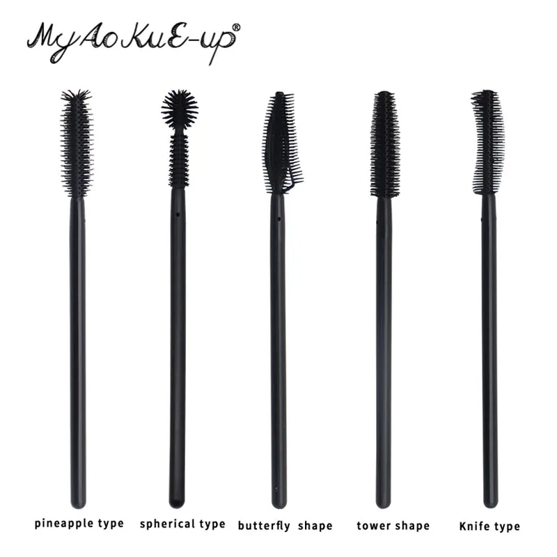 200 шт. одноразовые кисти для нанесения туши ресниц|eyelash brush silicone|mascara brusheyelash |