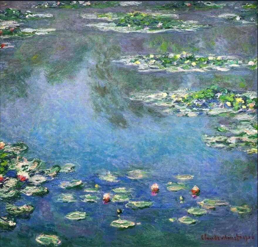 

High quality Oil painting Canvas Reproductions Water Lilies (1906)1143 By Claude Monet hand painted