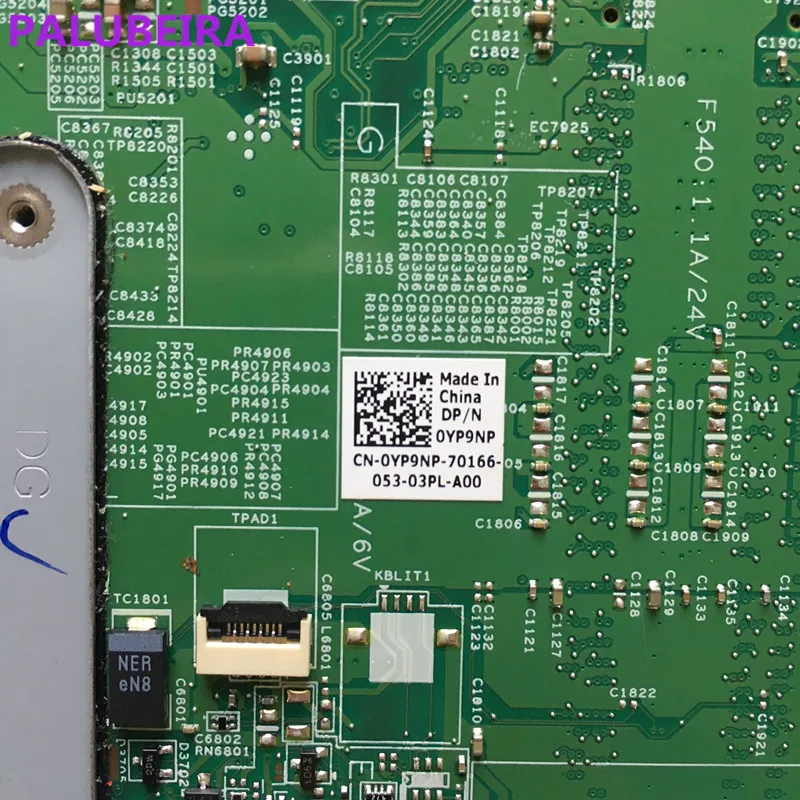 PALUBEIRA 48.4HH06.011 CN 0YP9NP YP9NP материнская плата для ноутбука Dell Inspiron M5010 Материнская