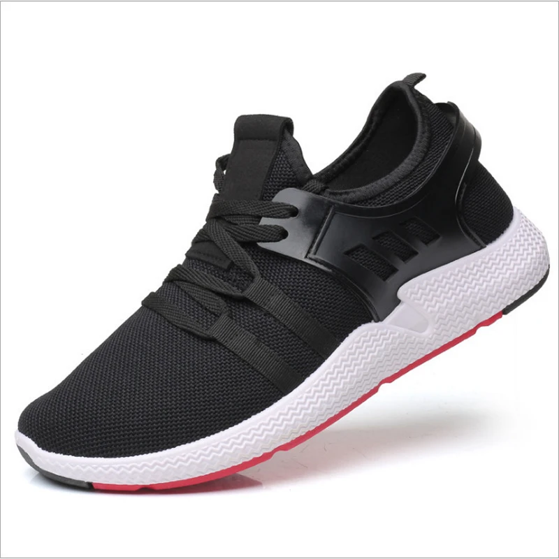 Mens Fashion Breathable Casual Shoes Running Sneakers Korean Version Lace-up Mesh Light Slip Walking Zapatillas hombre |