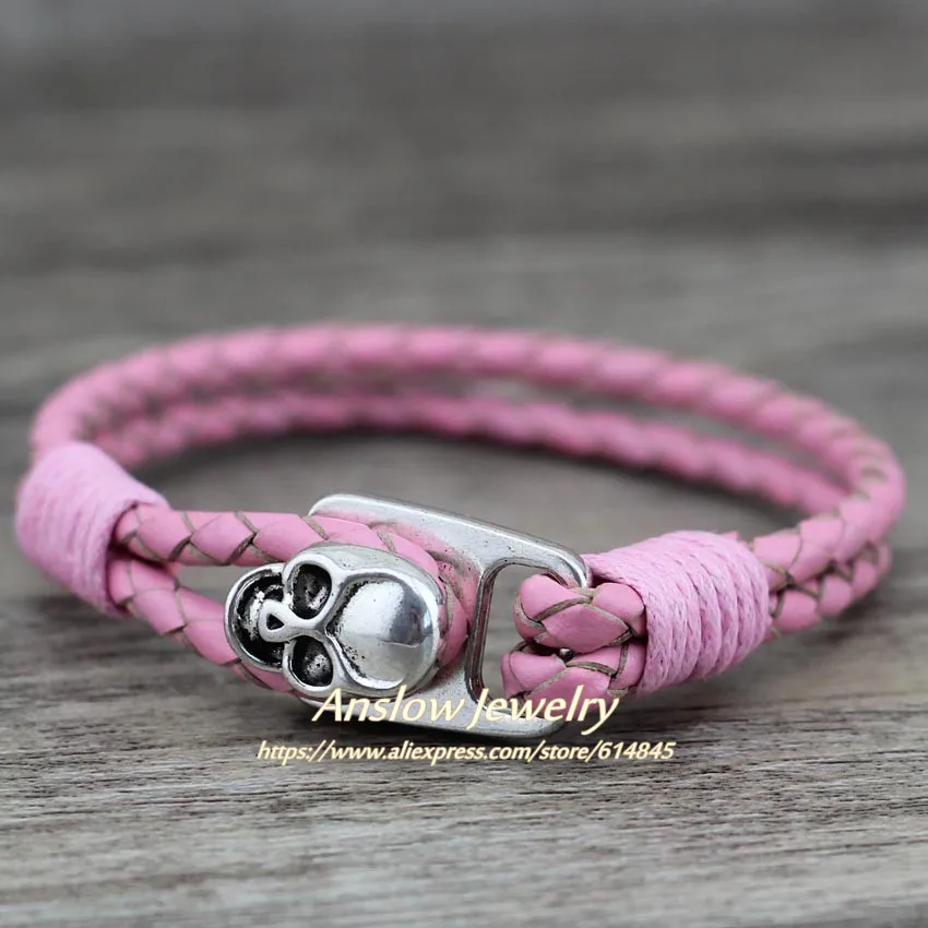 Anslow классический панк рок череп голова скелета унисекс Мужчины Женщины