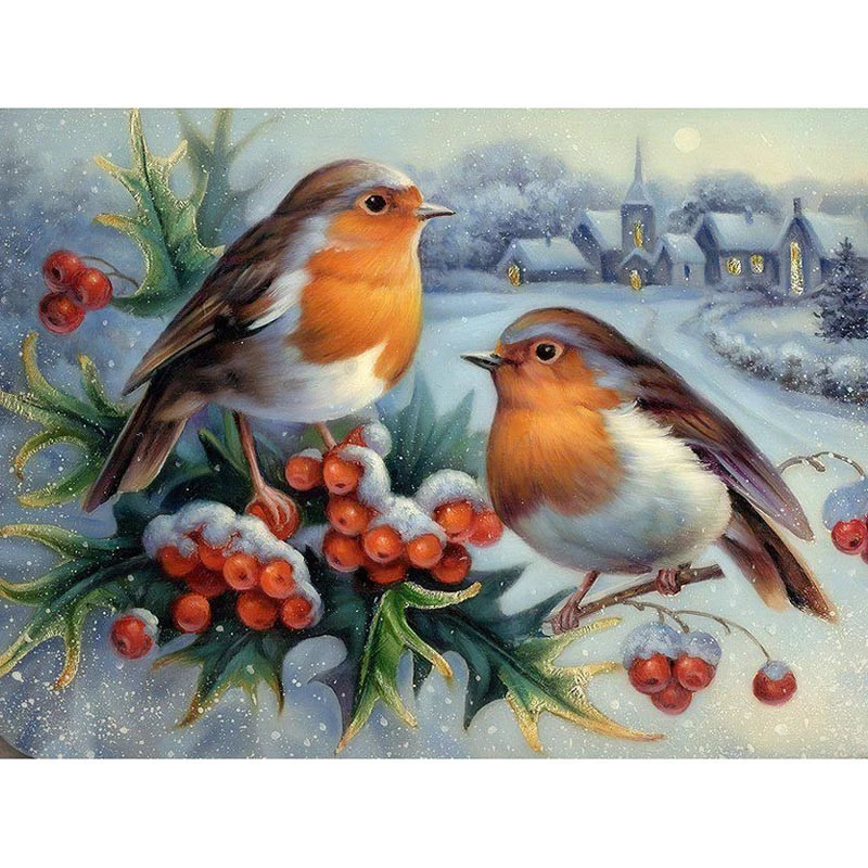 

Full Square/Round DIY Diamond Embroidery Birds 5D Diamond Painting Rhinestone Mosaic Decor HYY