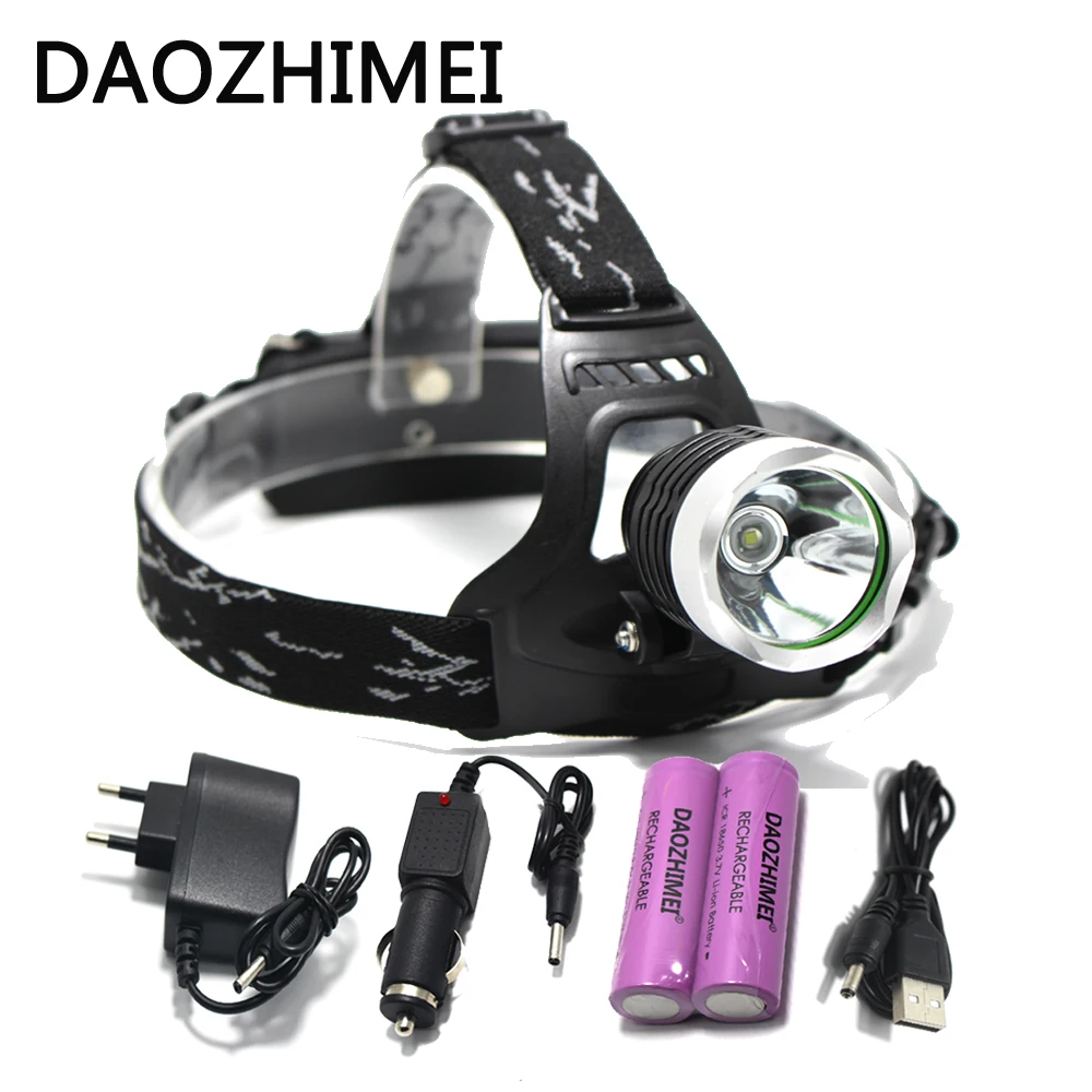 

5000lm XM-L T6 LED Headlamp Rechargeable Headlight Head lamp light Flashlight Torch+18650 Battery+CAR USB AC EU/US/AU/UK Charger