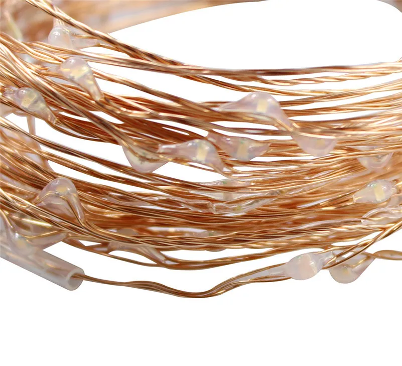 

Wholesale Christmas10M 100 Leds Copper Wire LED String Light 3AA Battery Fairy String Lights Lamps For Holiday Wedding Party