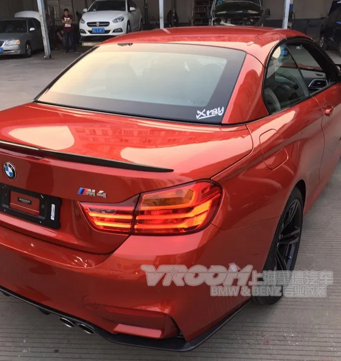 HLONGQT спойлер из углеродного волокна для BMW 4 серии F83 M4 2013.2014.2015.2016.2017