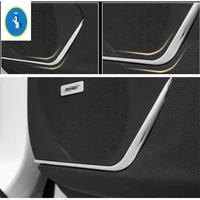 car accessories front door stereo speaker audio sound strip decoration cover trim fit for cadillac xt5 2016 2021 abs