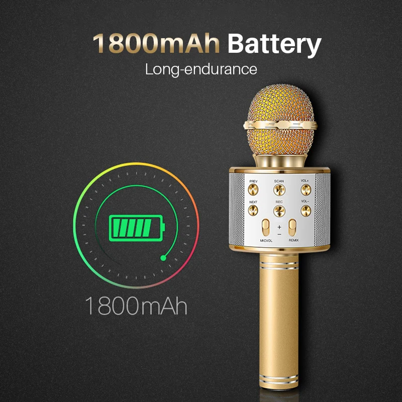 AAAE профессиональный ручной беспроводной Bluetooth микрофон караоке домашний KTV плеер