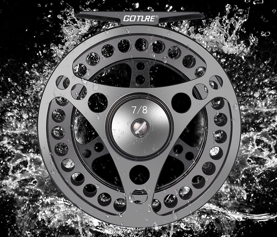 Goture Высокое Качество Fly Fishing Reel 3/4 5/6 7/8 Сменных Fly Reel 2+ 1BB 1: 1 Алюминиевого Сплава рыболовные Снасти Рыболовные Снасти нахлыстом катушка